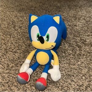Blue and Yellow Hedgehog Plush Toy